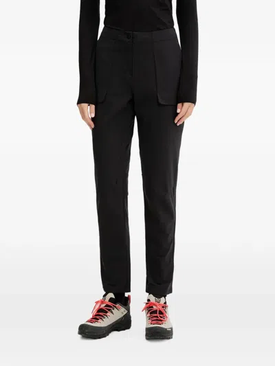 Jack Wolfskin Logo-print Hiking Pants In Black