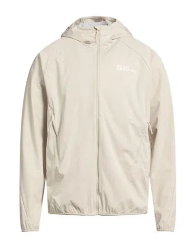 Jack Wolfskin Man Jacket Beige Size M Recycled Polyester In Metallic