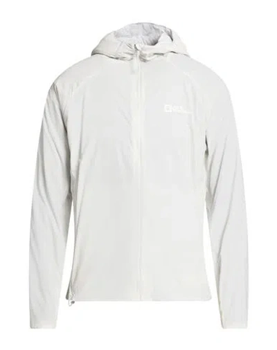 Jack Wolfskin Man Jacket Light Grey Size M Recycled Polyamide, Elastane In Neutral