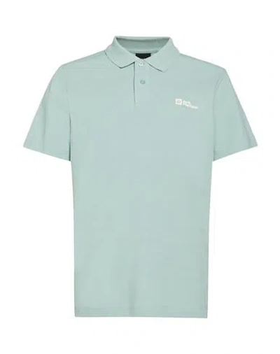 Jack Wolfskin Man Polo Shirt Light Green Size Xs Organic Cotton