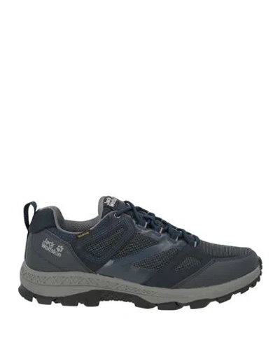 Jack Wolfskin Man Sneakers Navy Size 11 Synthetic Material, Textile Fibers