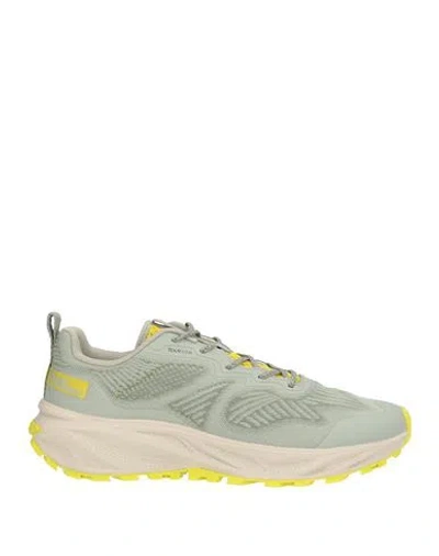 Jack Wolfskin Man Sneakers Sage Green Size 9 Textile Fibers