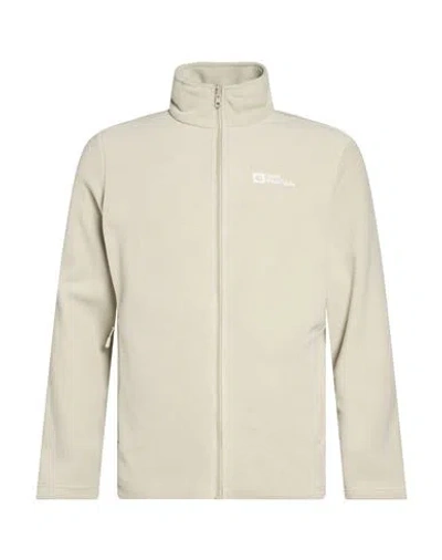 Jack Wolfskin Man Sweatshirt Beige Size Xs Polyester In Neutral