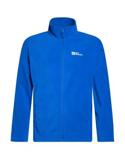 Jack Wolfskin Man Sweatshirt Bright Blue Size Xxl Polyester