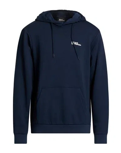 Jack Wolfskin Man Sweatshirt Midnight Blue Size L Cotton