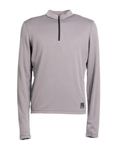 Jack Wolfskin Man T-shirt Taupe Size M Recycled Polyester In Gray