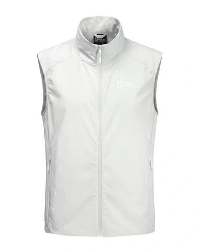 Jack Wolfskin Man Vest Light Grey Size Xs Polyamide, Elastane In Gray