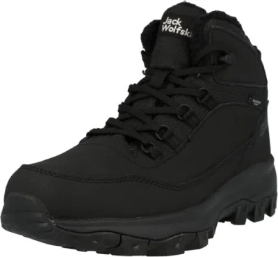 Pre-owned Jack Wolfskin Men's 4053611 Backpacking Boot In Black