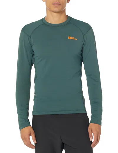 Jack Wolfskin Men's Infinite Long Sleeve T-shirt In Green