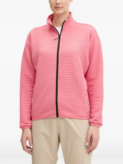 Jack Wolfskin Mogari Quilted Zip-up Jacket In Pink