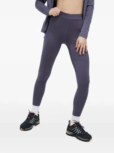 Jack Wolfskin Panelled Leggings In Purple