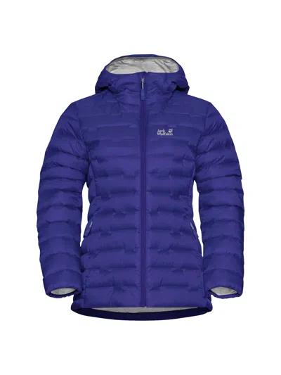 Jack Wolfskin Passamani Padded Hooded Sweatshirt W Rds In Blue