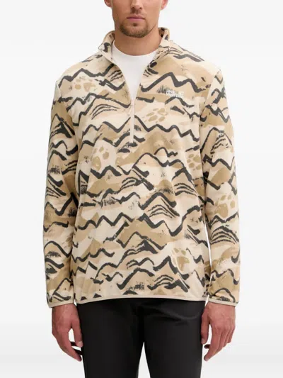 Jack Wolfskin Paw Era 100 Half-zip Sweatshirt In Neutral
