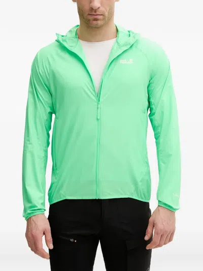 Jack Wolfskin Prelight Aero Track Jacket In Green