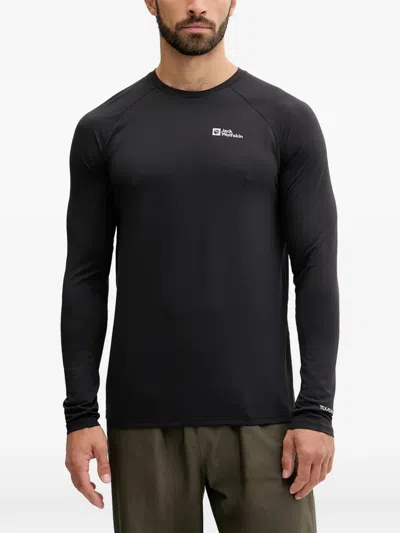 Jack Wolfskin Prelight Swift Long Sleeve T-shirt In Black