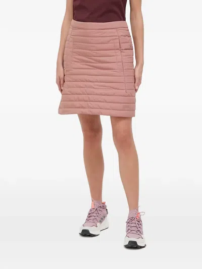 Jack Wolfskin Quilted Mini Skirt In Pink