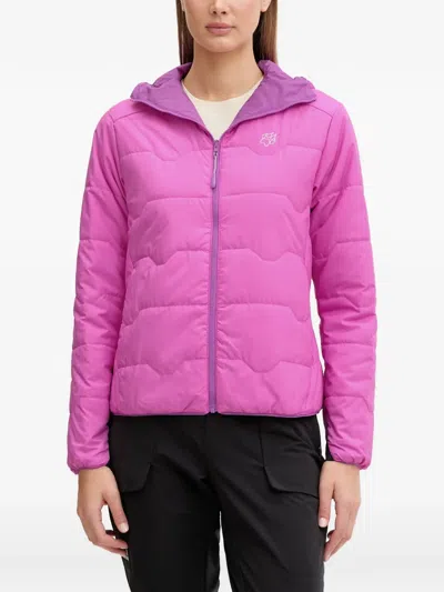 Jack Wolfskin Reversible Performance Padded Jacket In Purple