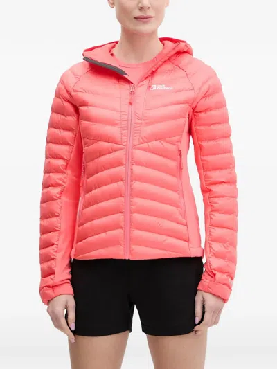Jack Wolfskin Routeburn Pro Hybrid Hiking Jacket In Pink