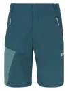 Jack Wolfskin Side-pocket Panel Shorts In Blue