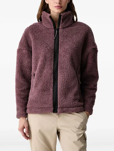 Jack Wolfskin Stone Lite Fleece Zip-up Sweatshirt In Purple