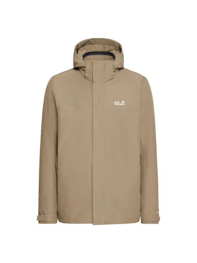 Jack Wolfskin Stonelite M 3-in-1 Jacket In Brown