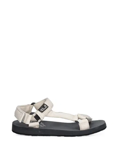Jack Wolfskin Taiga Touch-strap Sandals In Neutral