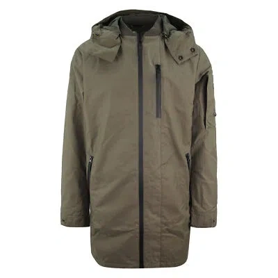 Pre-owned Jack Wolfskin Tech Lab Mars Jacket Zip Up Hooded Dark Green Mens Coat 1306071