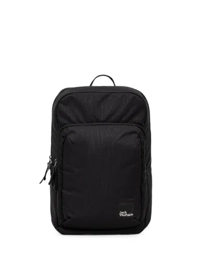 Jack Wolfskin Terracade Logo-patch Backpack In Black