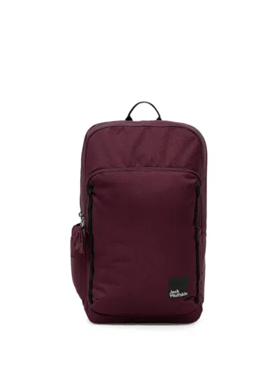 Jack Wolfskin Terracade Logo-patch Zip-fastening Backpack In Purple