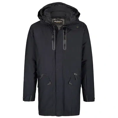 Pre-owned Jack Wolfskin Texapore The Shoreditch Jacket Black Mens Coat 1108701 6000