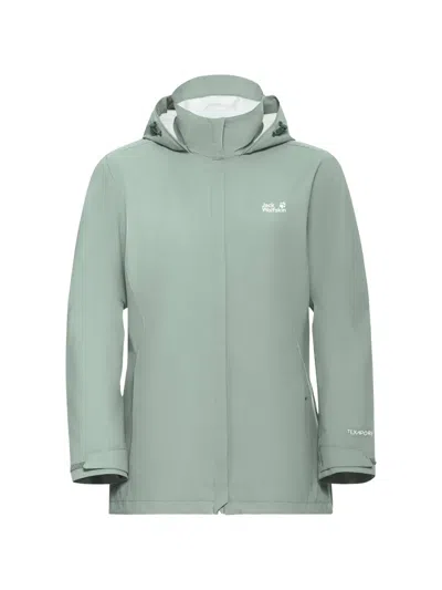 Jack Wolfskin Trailtime Hooded Jacket In Green