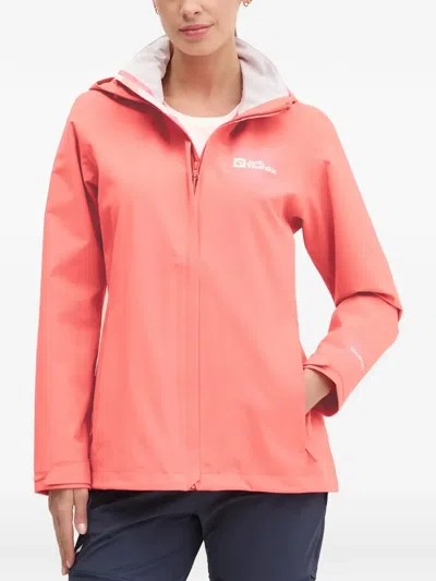 Jack Wolfskin Trailtime Hooded Jacket In Pink