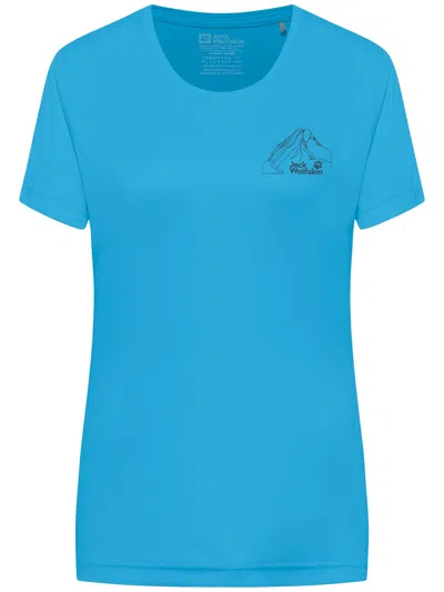 Jack Wolfskin T-shirt Peak Graphic T In Blue