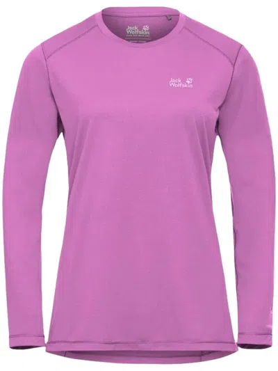 Jack Wolfskin T-shirt Prelight Suncool Ls W In Pink