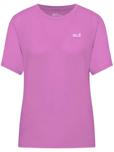 Jack Wolfskin T-shirt Vonnan S/s In Pink