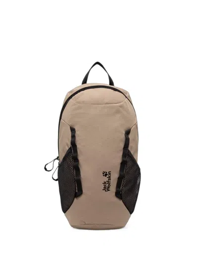 Jack Wolfskin Velocity Lite 10 Logo-print Ripstop Backpack In Nude