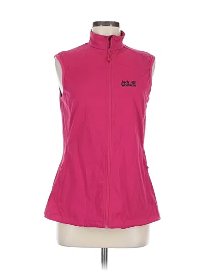 Pre-owned Jack Wolfskin Vest In Pink
