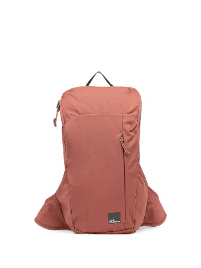 Jack Wolfskin Waimea Logo-patch Zip-fastening Backpack In Red