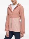 Jack Wolfskin Weiltal Hooded Colour-block Performance Jacket In Pink