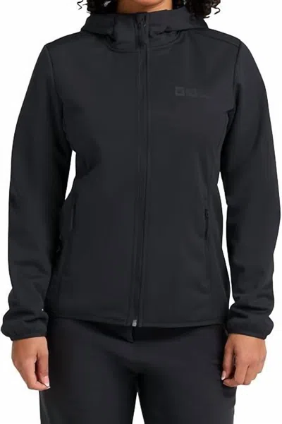 Jack Wolfskin Windhain Hoody In Black