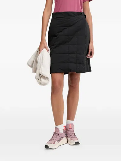 Jack Wolfskin Winterdune Quilted Skirt In Black