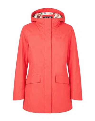Jack Wolfskin Woman Jacket Coral Size Xs Polyester In Red