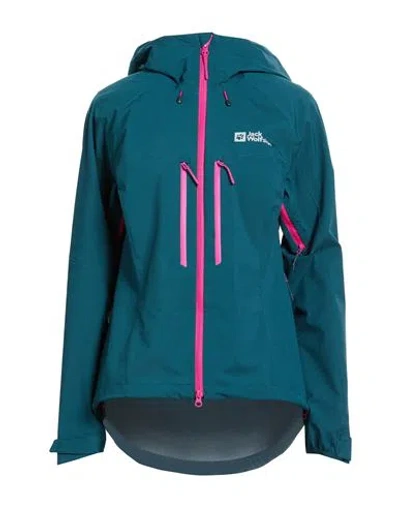Jack Wolfskin Woman Jacket Deep Teal Size Xs Polyester In Green