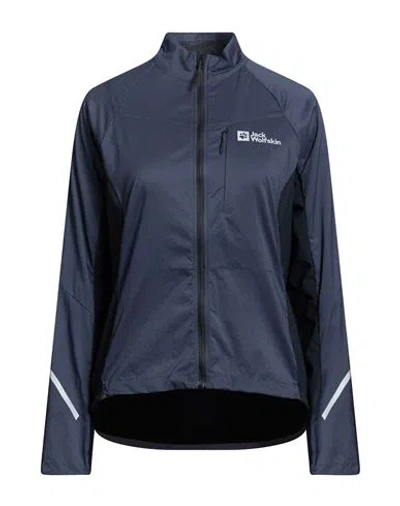 Jack Wolfskin Woman Jacket Midnight Blue Size L Polyamide In Multi
