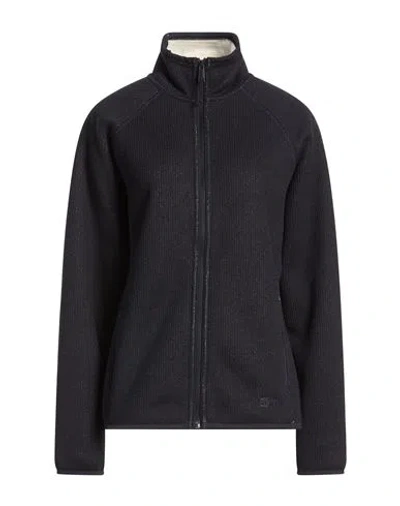 Jack Wolfskin Woman Jacket Navy Size M Polyester, Recycled Polyester In Black