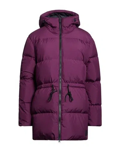 Jack Wolfskin Woman Puffer Plum Size L Recycled Polyester In Multi