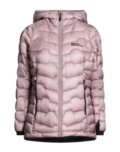 Jack Wolfskin Woman Puffer Purple Size M Polyamide In Pink