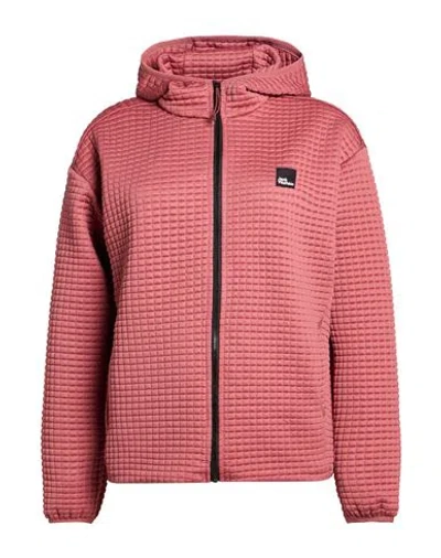 Jack Wolfskin Woman Sweatshirt Antique Rose Size Xxs Polyester, Elastane In Pink