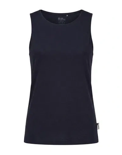 Jack Wolfskin Woman Tank Top Midnight Blue Size Xxs Polyester, Elastane