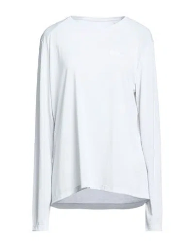 Jack Wolfskin Woman T-shirt Light Grey Size L Recycled Polyester In White